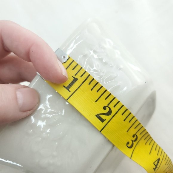 Longaberger Nature's Garland White Square Ceramic Holiday Dessert Bowl - Picture 6 of 10